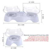 2 in 1 Cat Shaped Pet Bowls