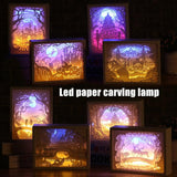 3D Paper Carving Lamp