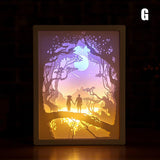 3D Paper Carving Lamp