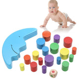 Wood Moon Balancing Game