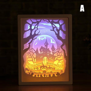 3D Paper Carving Lamp