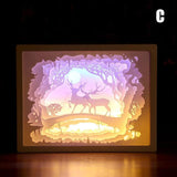 3D Paper Carving Lamp