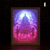 3D Paper Carving Lamp