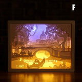 3D Paper Carving Lamp